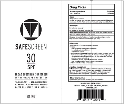 Safe Screen Sunscreen Spf30 (Safe Screen Sunscreen Spf30 84g)